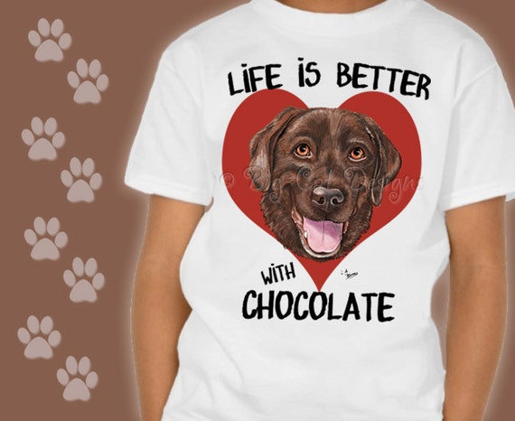 chocolate lab t shirt