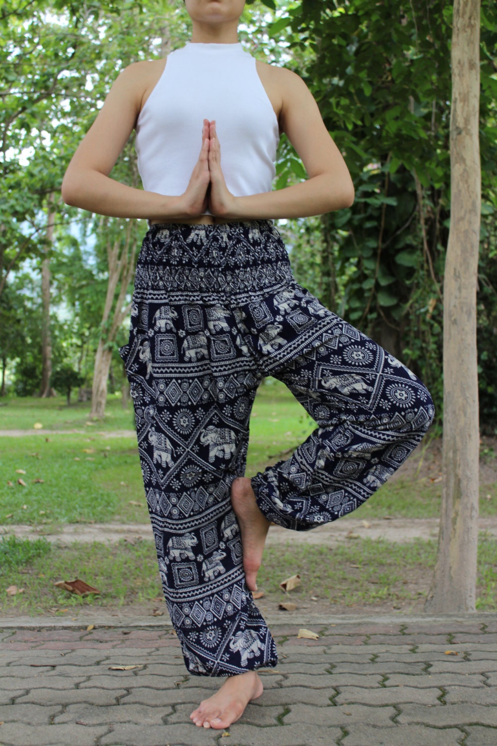 blue hippie pants