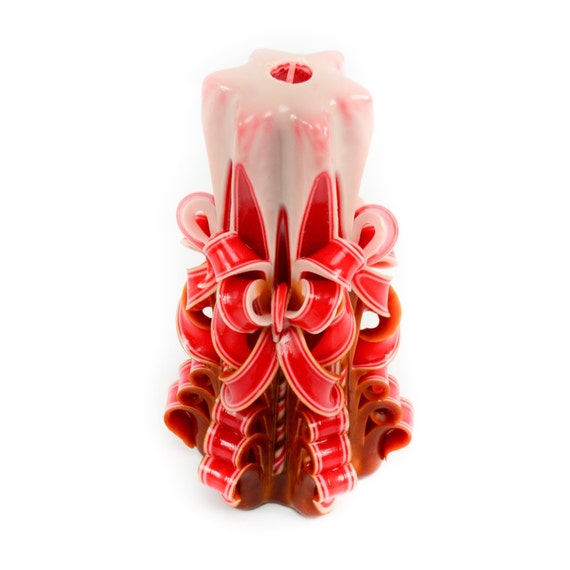 pillar for wax candles candles wax decor gift holiday Handmade candle wedding Carved pillar