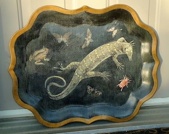 Tinware-Toleware Vintage Tray