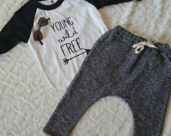 young wild and free t shirt