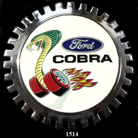 Vintage Car Grille Emblem Badge FORDCOBRA by VintageCarBadges