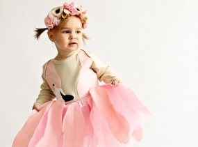 Girls Flamingo Tutu Halloween Costume