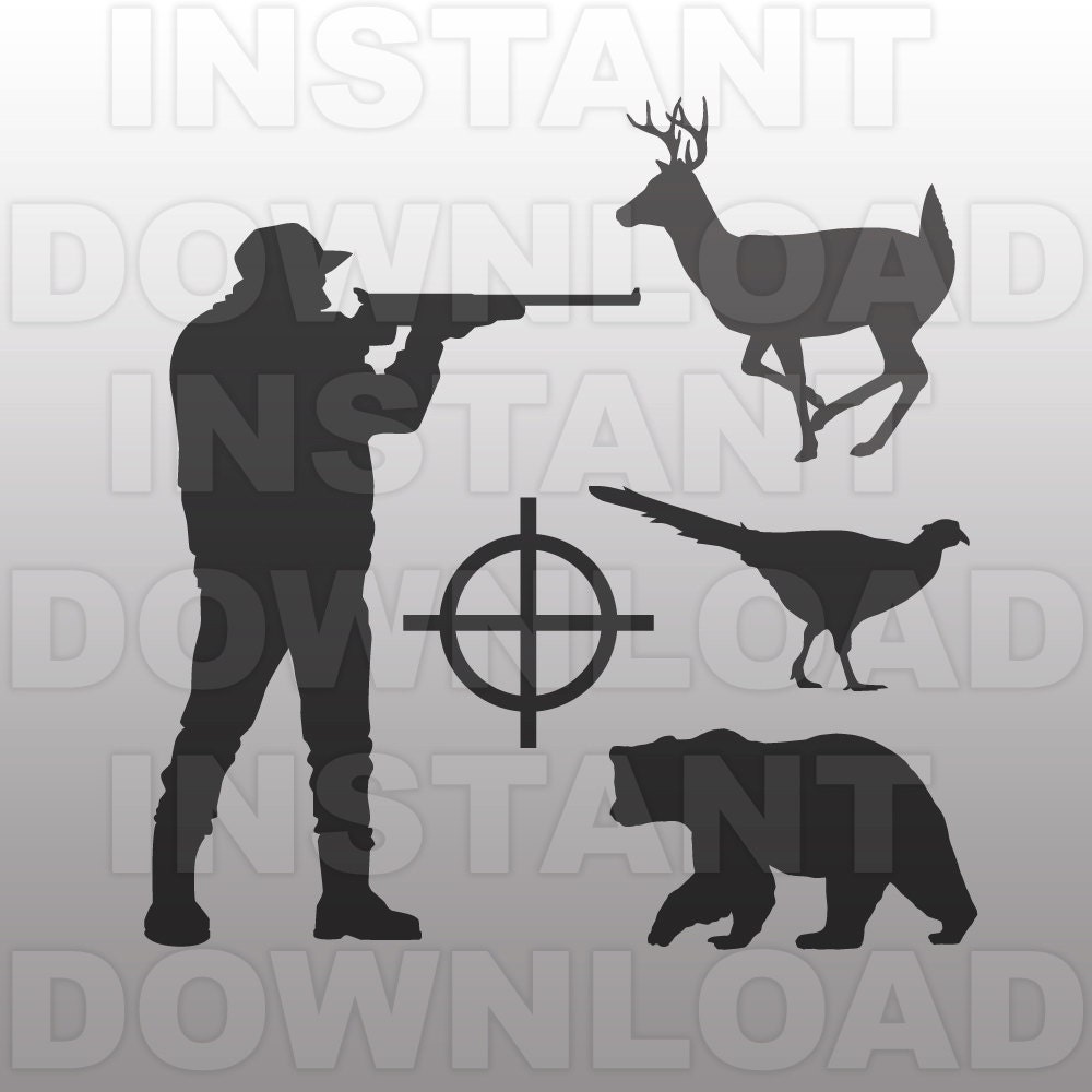 Download Hunting SVG Bundle Buck svg File Pheasant SVG File Bear