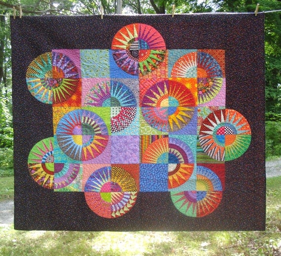 New York Beauty Quilt Twin/Large Wall Hanging