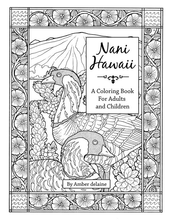 Nani Hawaii A Coloring Book of Hawaii for Adults and