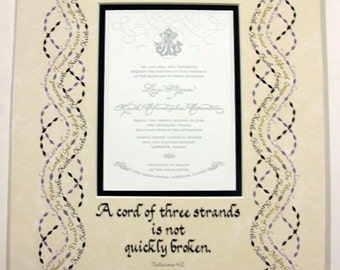 Cord Of Three Strands Wedding Invitations 10