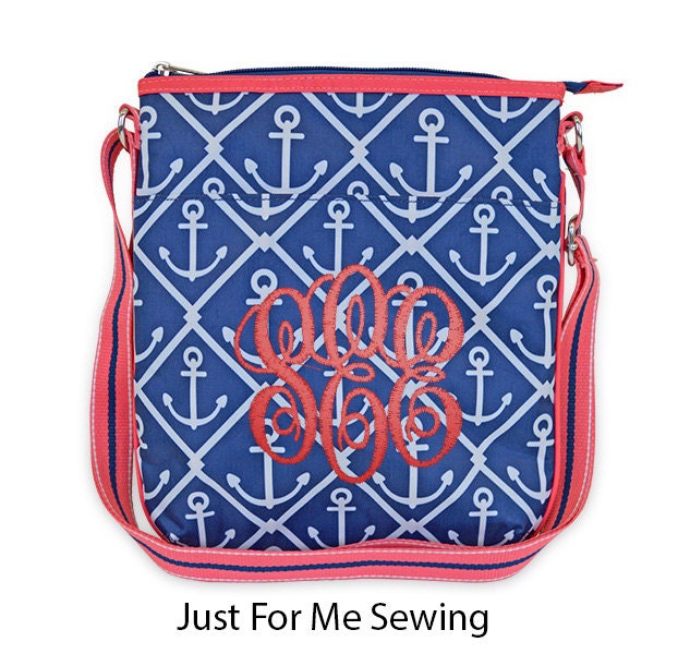Monogram Crossbody Bag by JustForMeSewing on Etsy