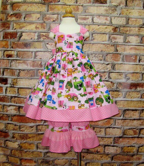 Pink Girl Dress Pink Girl Outfit Zoo Girl Dress Toddler