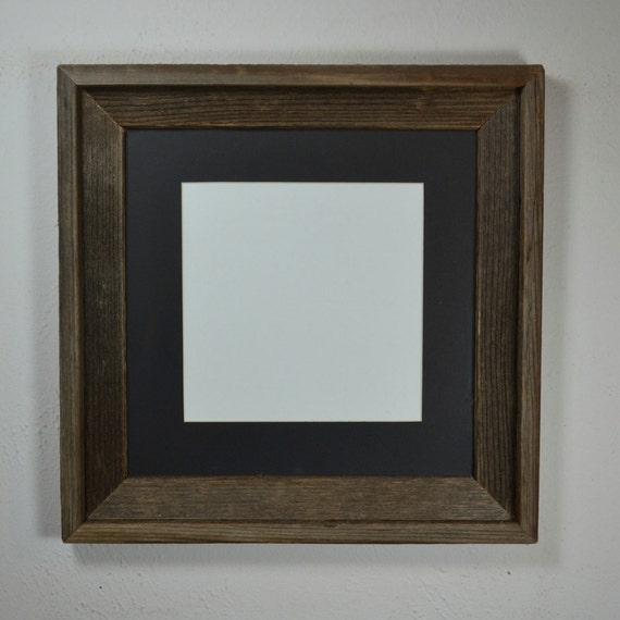 Photo frame 12x12 with mat for 10x10 or 8x8 photo or by barnwood4u