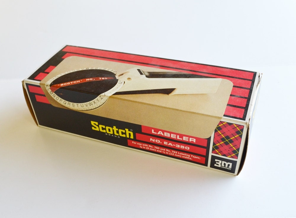 Label Maker NIB Scotch Labeler 3M Old School Label Maker