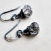 Chaos Theory Drop Earrings Tourmalinated Quartz Sterling Silver Dangle PoleStar