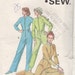 Kwik Sew 868 1970s Misses FOOTED SLEEPER Pattern Womens Vintage Sewing Pattern Size xs s m l Bust 31 1/2 - 41 1/2