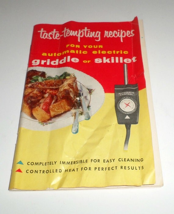 Vintage Recipe Booklet Electric Griddle Recipe Book