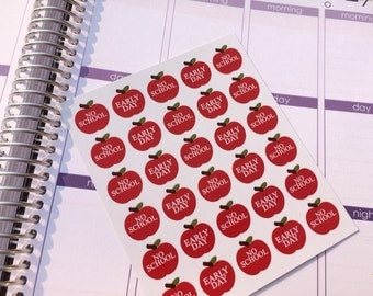 Planner Stickers 30 Back To School Stickers Fits Erin Condren Planner