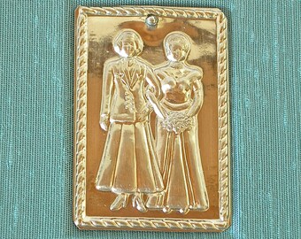 Lined guest book aqua Women's wedding milagro guest book - 8x9in 20x23cm - Ready to ship