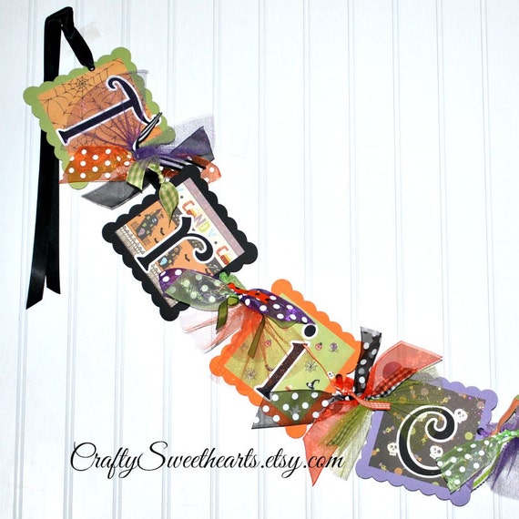 HALLOWEEN Trick or Treat Banner Party Decoration Ready to Ship Il_570xn