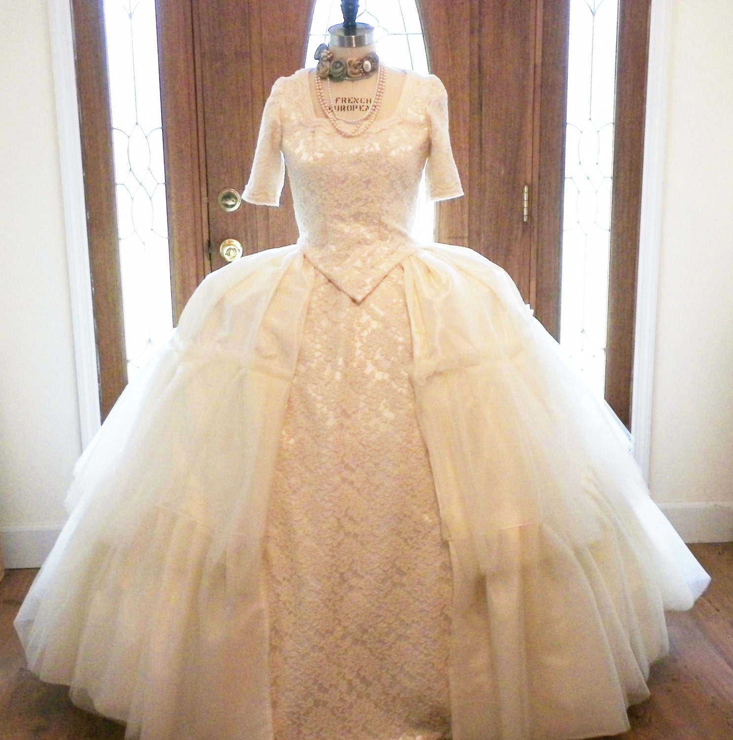 Dress, Marie Dress, Marie Costume, Wedding Dress, Lace Wedding Dress