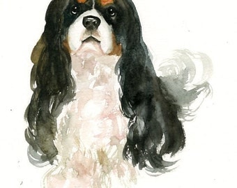 CUSTOM PET PORTRAIT Original watercolor painting 8X10inch