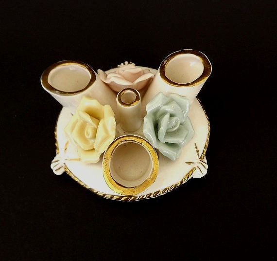 Vintage Art Deco Lipstick Holder Dresser Decor Vanity Decor