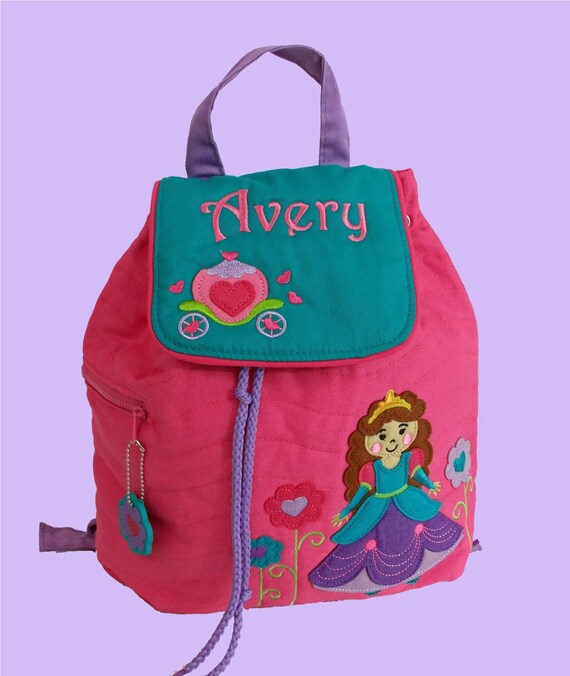 Personalized Child's Stephen Joseph Quilted PRINCESS Backpack-Monogrammiong Is Included