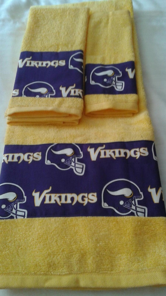 Minnesota Vikings NFL Bath Towel Set All by freemansalesgirl