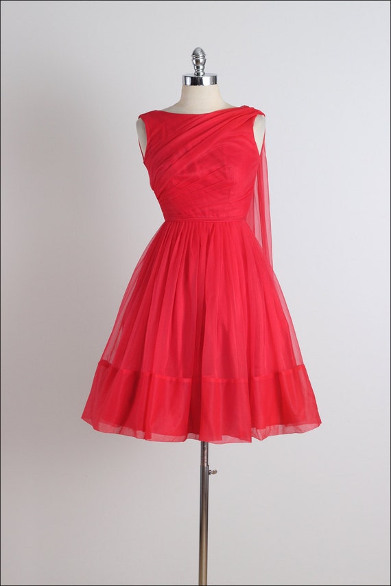 Stop Staring . vintage 1950s dress . vintage cocktail dress