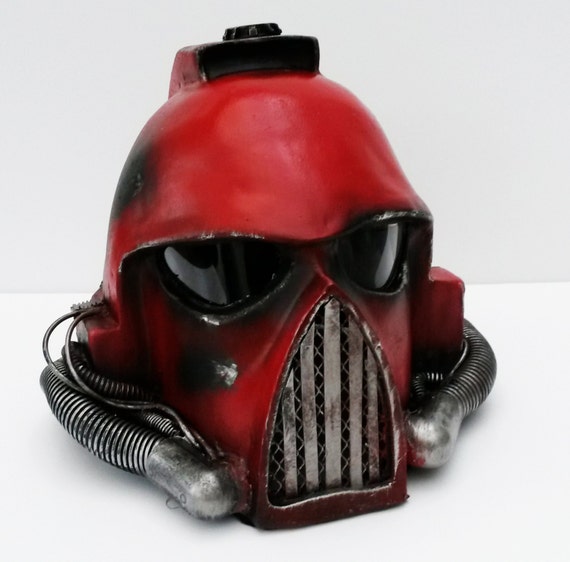 space marine helmet by richardsymonsart on Etsy