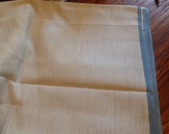Vintage Pinstripe Fabric Blue and White
