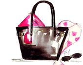 Watercolour Fashion Illustration Titled A Roman Holiday Watercolour Fashion Illustration Titled A Roman Holiday