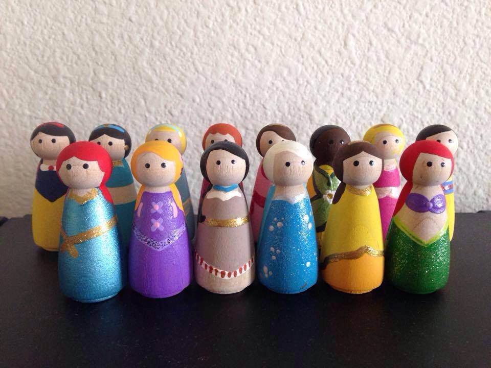 disney princess peg dolls