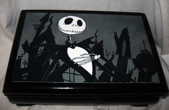 Nightmare Before Christmas Jack Skellington Upcycled Jewelry