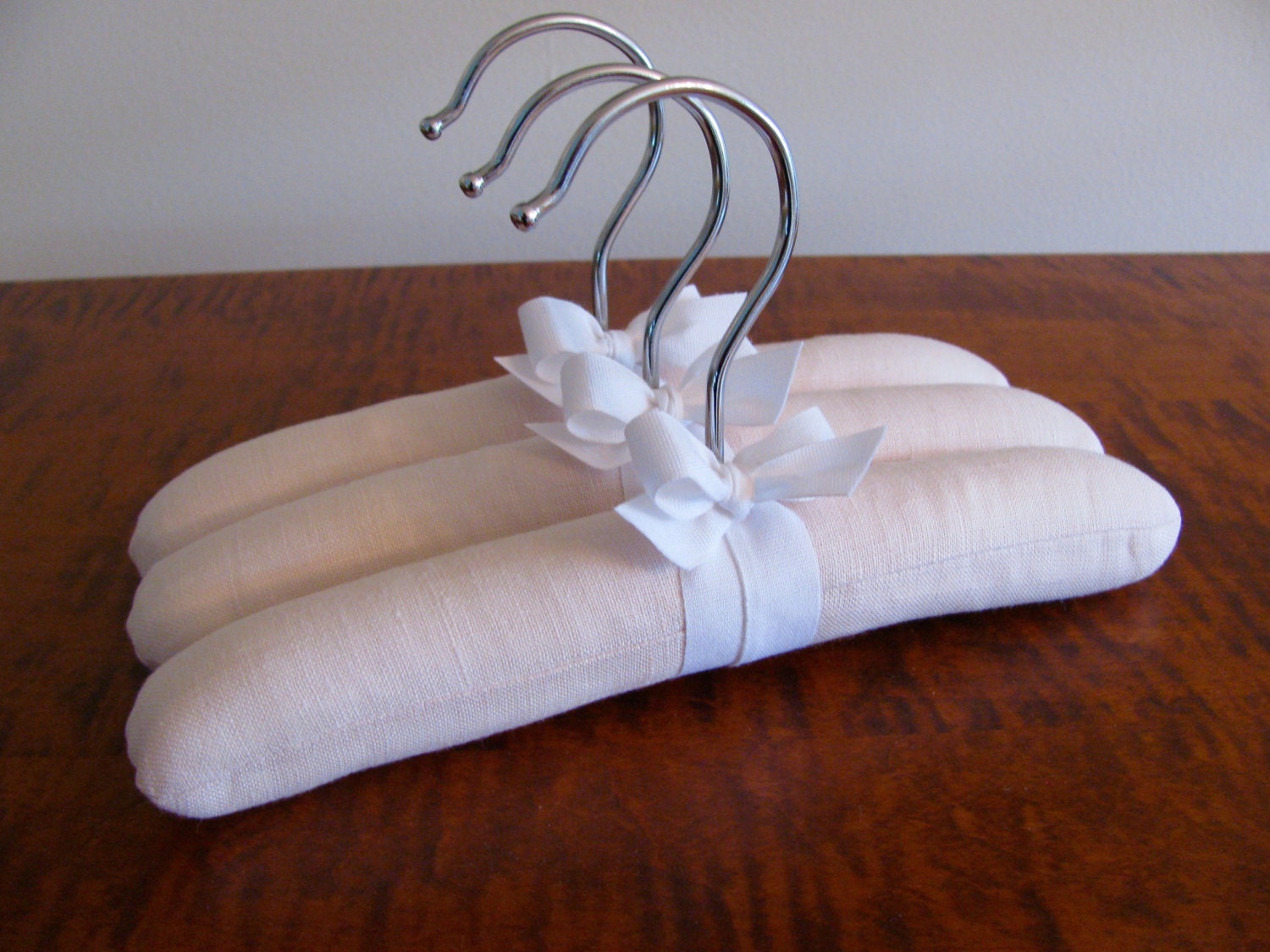 Padded Hangers Baby Hangers Infant Hangers Blush Linen