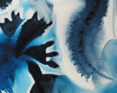 Underwater Life:  Ink painting on Yupo (poly paper)