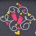 Twinkle twinkle adorn pregnant it's a girl embroidery swirl design 4x4, 5x7 and 6x10