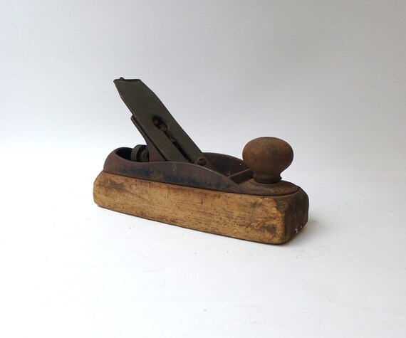 Antique 1800s Bailey small wood plane, antique wood tool, hand plane
