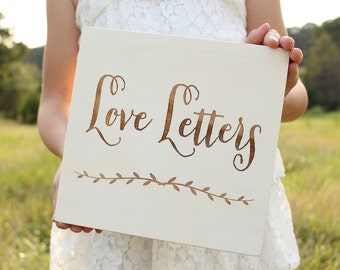 Love Letters Box Rustic Keepsake Box