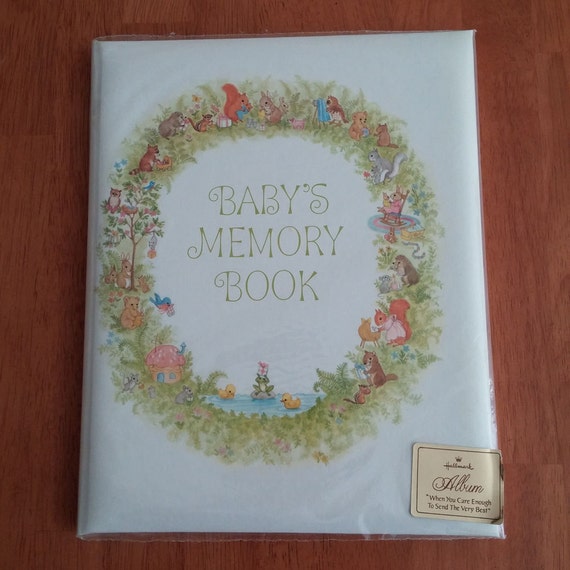 Vintage Baby's Memory Book Hallmark boxed new by feelgoodvintage