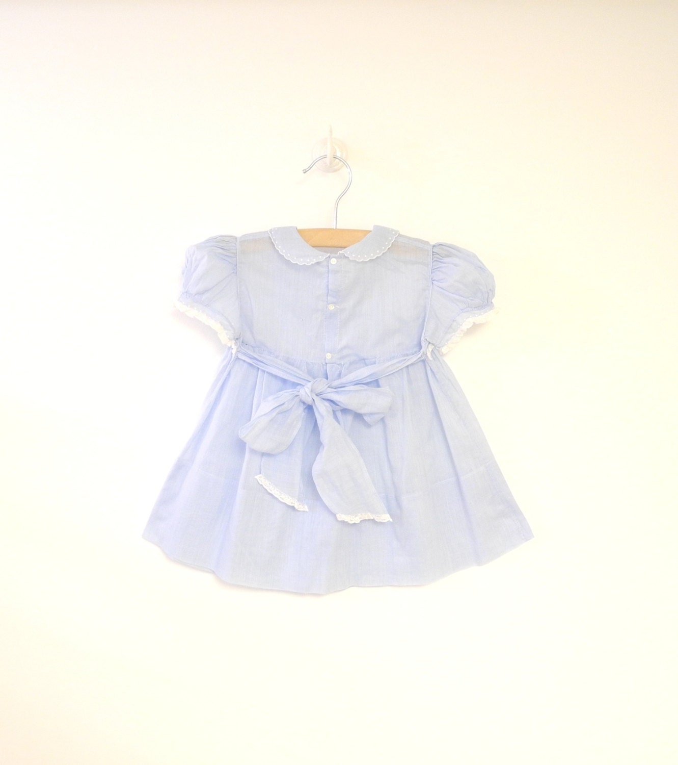 Vintage Baby Clothes 1940's Saks Fifth Avenue Sky Blue