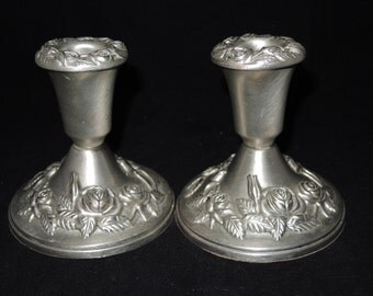 Pewter Candlestick Holders