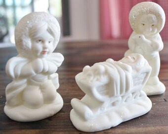 Small Nativity Set Ceramic