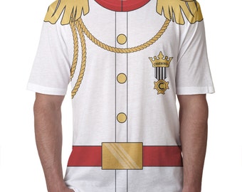 Adult Prince Charming Shirt, Men's Personalized White Prince Charming T-Shirt, Formal Prince Shirt