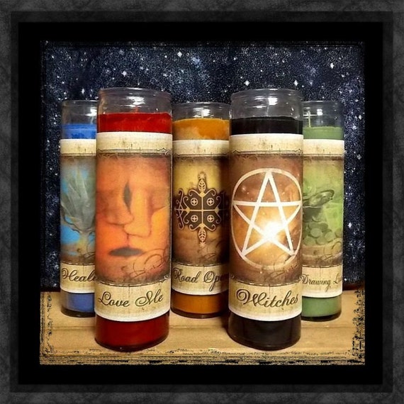 Hot Foot 7 Day Purpose Scented Jar Candle Vigil by EarthsCauldron