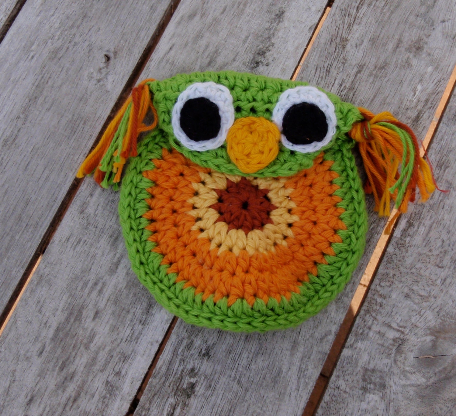 Owl coin purse PDF crochet pattern