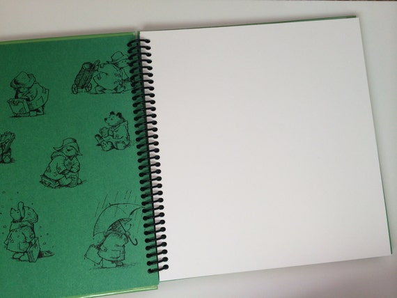 PADDINGTON BEAR Journal Notebook Scrapbook Recycled Upcycled