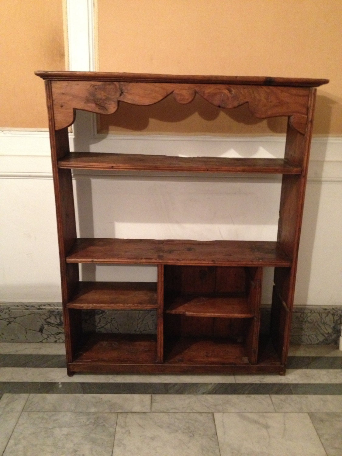 Antique Shelf french Vintage shelves antique walnut wood early 19th