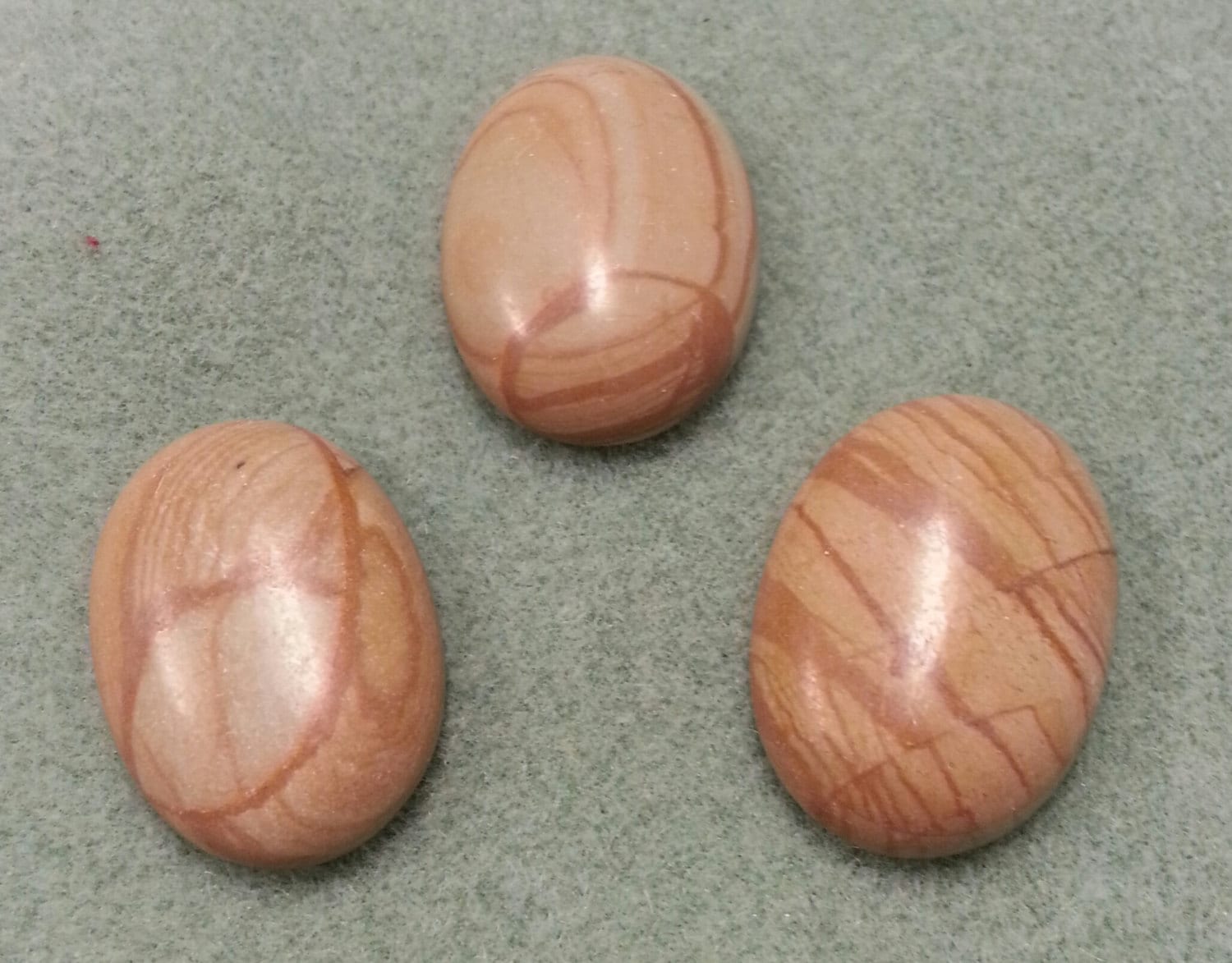 Picture Stone Cabochons Set of Three 30 x 22 mm PSC3022C