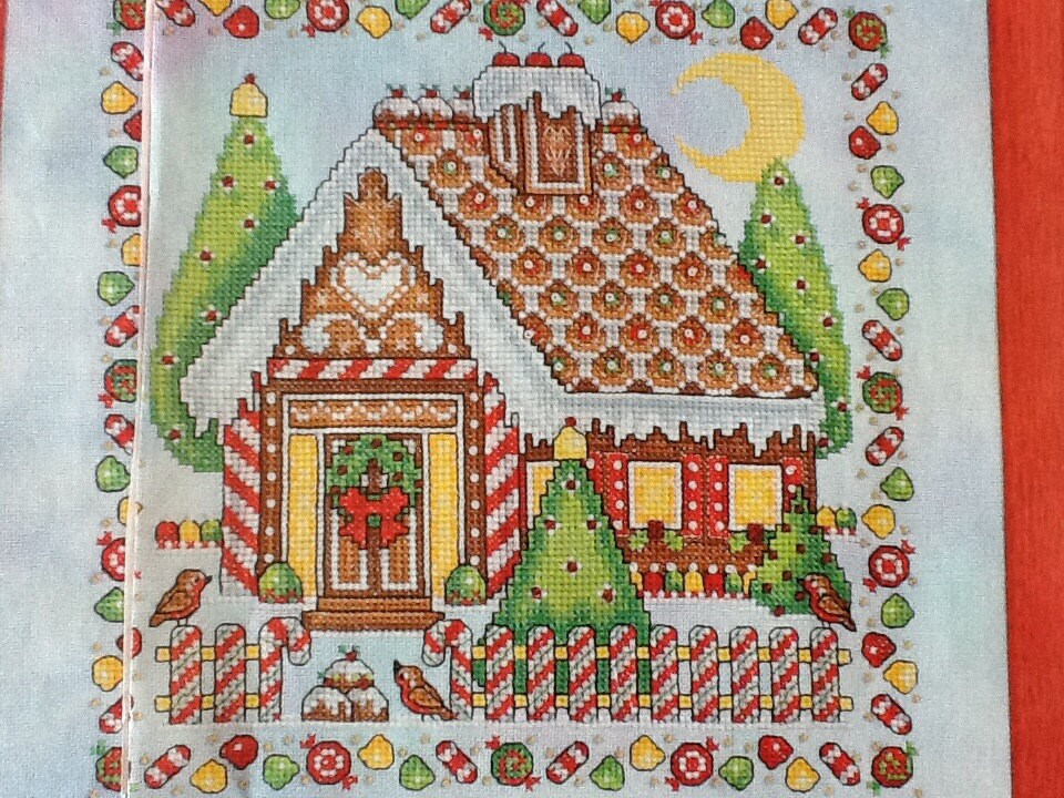 G GINGERBREAD HOUSE Cross Stitch Pattern Only