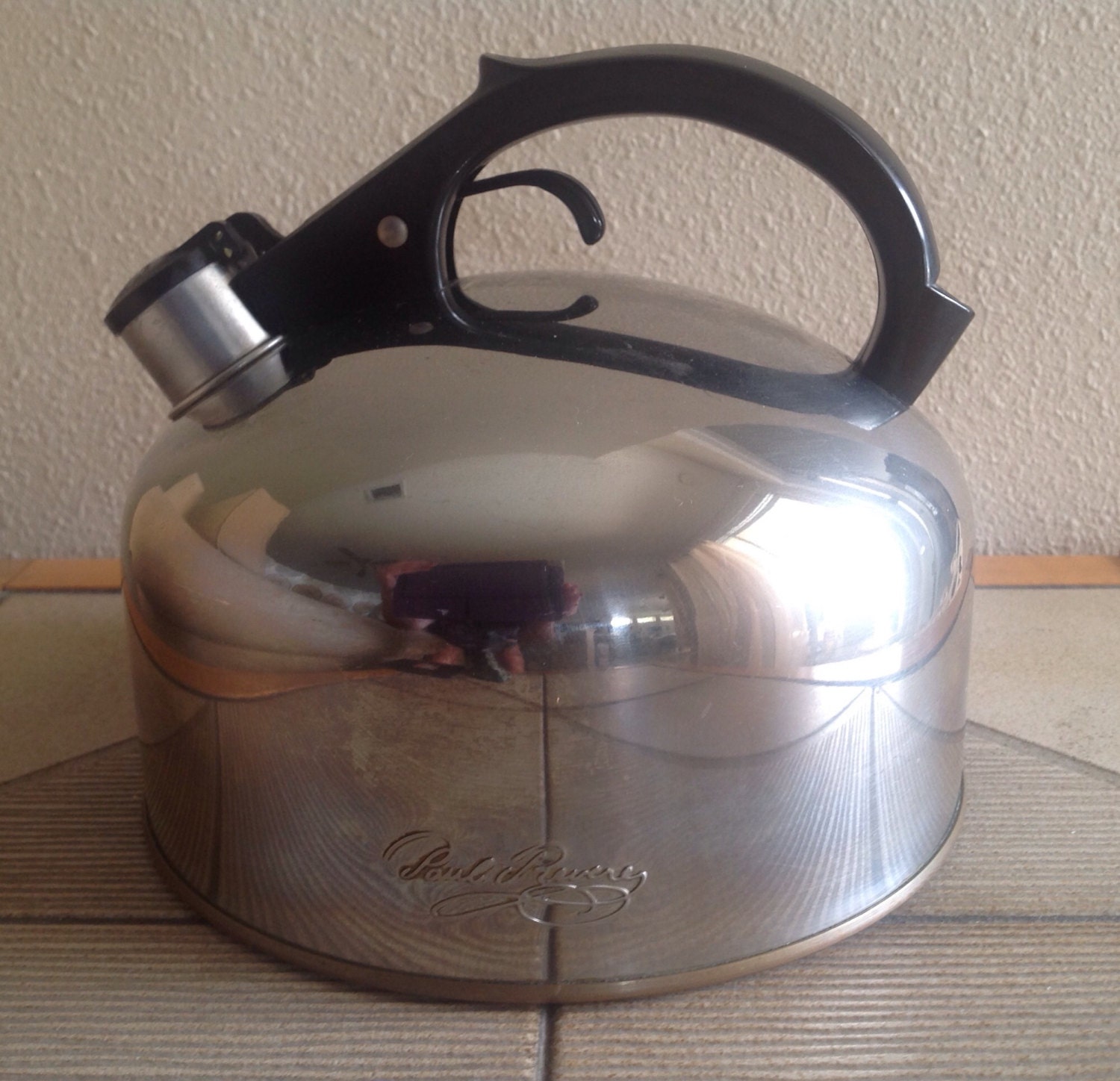 Revere Ware Whistling Tea Kettle Copper Bottom 2 by Botanicalgems
