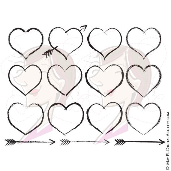 Heart Frames Rustic Wedding Clipart Digital Design Hand Drawn Arrows Handdrawn Clip Art Scrapbook Valentines Day Commercial Use 10439 Heart Frames Rustic Wedding Clipart Digital Design Hand Drawn Arrows Handdrawn Clip Art Scrapbook Valentines Day Commercial Use 10439